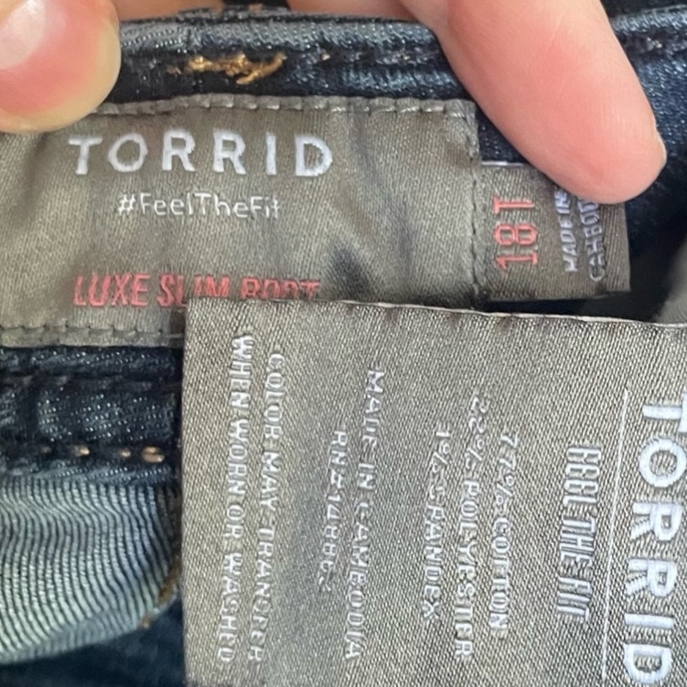 🌈3/$13 Torrid🌈 Torrid Slim Boot Jeans - Picture 3 of 3